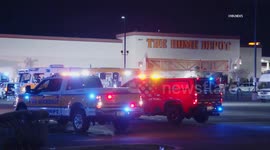 US, Phoenix: Peoria 1st Alarm Home Depot Fire