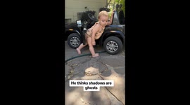My baby sees a shadow and argues with me telling me it’s a ghost