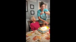 Grandma forgets how old she is in hilarious birthday reaction