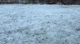 Early-season snow blankets Gray in Kentucky, USA