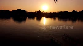 Looking west over the river Khwae Yai can offer some wonderful sunsets