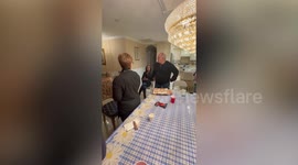 Father in tears as family secretly flies in relatives from Italy