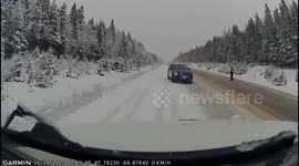 Winter Road Chaos Video Shows Why Drivers Must Slow Down