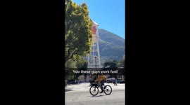 Warner Bros water tower rebranded with Netflix logo amid takeover