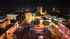 Tree Lighting in Bethlehem West Bank