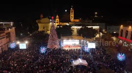 Tree Lighting in Bethlehem West Bank