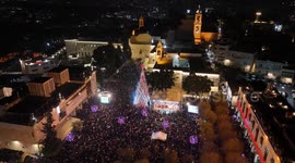 Tree Lighting in Bethlehem West Bank