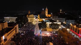 Tree Lighting in Bethlehem West Bank