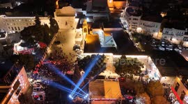 Tree Lighting in Bethlehem West Bank