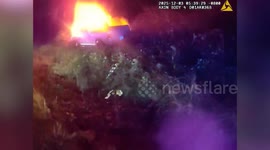 Deputies Rescue Unconscious Driver From Burning Pickup Truck