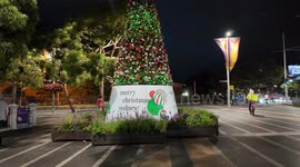 Christmas tree at Taylor Square, Sydney, Australia