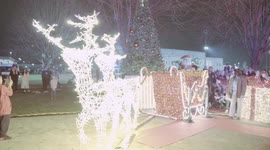 US military families turn on Christmas lights in Vicenza, Italy