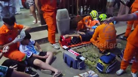 British tourists including girl, 7, injured in horror train crash in Thailand
