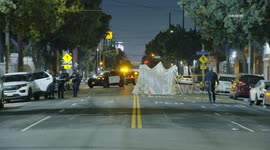 US, Los Angeles: Pico-Union Fatal Hit-And-Run Auto Vs Pedestrian