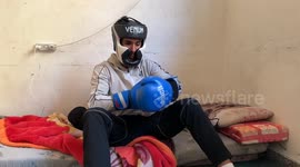 Wounded Gaza boxer vows to continue career despite losing eye in strike