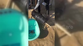 Gaza Resident Builds Makeshift Washing Machine