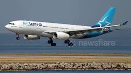 UNCAPTIONED: Air Transat Begins Flight Cancellations as Pilot Strike Looms