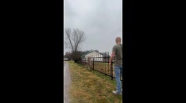 Man Saves a Deer With Its Leg Impaled on Fence