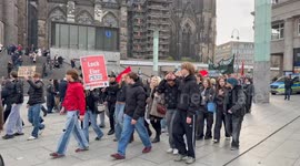 Protesters rally in Cologne after German parliament approves army expansion legislation