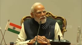 Indian Premier Modi delivers remarks at Russian-Indian Business Forum in New Delhi (2)