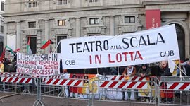 Protests mark opening of opera season at Milan's La Scala Theatre