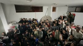 Palestinians watch Palestine – Syria football match on outdoor screens in Gaza