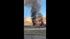 Large Fire Breaks Out at a Construction Site in Lehi, Utah