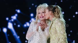 UNCAPTIONED: Miley Cyrus gives update on Dolly Parton's health