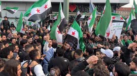 Germany: Syrian crowds rally in Berlin on first anniversary of Assad's fall