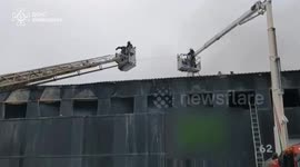 Ukraine extinguishes Kiev fires caused by Russian airstrikes