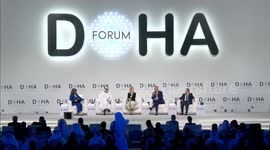 Turkish foreign minister addresses at Doha Forum 2025 in Qatar