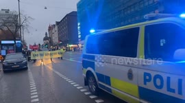 Protesters rally in Stockholm against Israel’s actions in Gaza