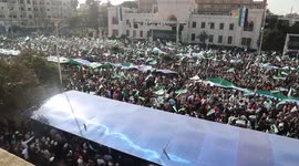 Syrians celebrate anniversary of Assad regime's downfall with mass rally in Hama