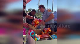 US: Huge Turnout Boosts Spark Of Love Toy Drive In San Clemente