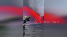 US: Kilauea Lava Fountains Launch 1000 Foot Plume Over Island Of Hawaii