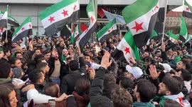 Germany: Syrian crowds rally in Berlin on first anniversary of Assad's fall