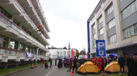 Kosovo mountaineers become 'superheroes' to deliver gifts to sick children