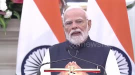 Indian Premier Modi delivers remarks at Russian-Indian Business Forum in New Delhi