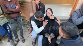 Israeli strike on Gaza’s displaced tents kills six from same family as ceasefire violations mount