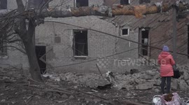 Footage reveals scale of damage in Sloviansk after Russian airstrike