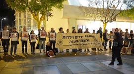 Silent protest held in Tel Aviv for Palestinian children killed in Gaza
