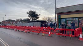 Protesters hold firm against demolition of bus stop as 'bailiffs arrive at 4am'