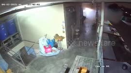 Illegal home-made firecrackers explode in apartment block injuring one