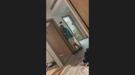 Elderly man hilariously struggles to walk while drunk in Tenerife, Spain