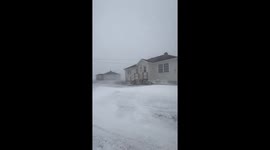 Storm Conditions Hit Bonavista as Snow and High Winds Move In