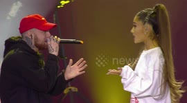 UNCAPTIONED. Ariana Grande credits late ex Mac Miller with helping her find her sound