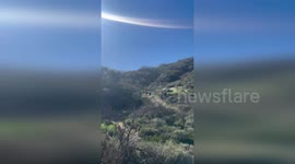US: Firehawk Helicopter Airlifts Injured Rider From Newport Coast Trail