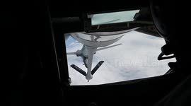 Japan: KC135 Refuels B1B And F35 Over Pacific To Extend Combat Reach