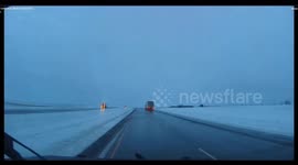 Highway Patrol Urges Caution as Ice Sends Trooper Sliding in ND