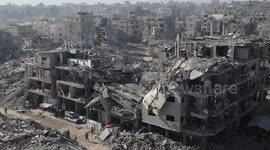 Gazans build shelters with mud, rubble to withstand winter cold